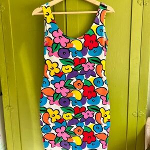 Vintage Multicolor Sleeveless Dress